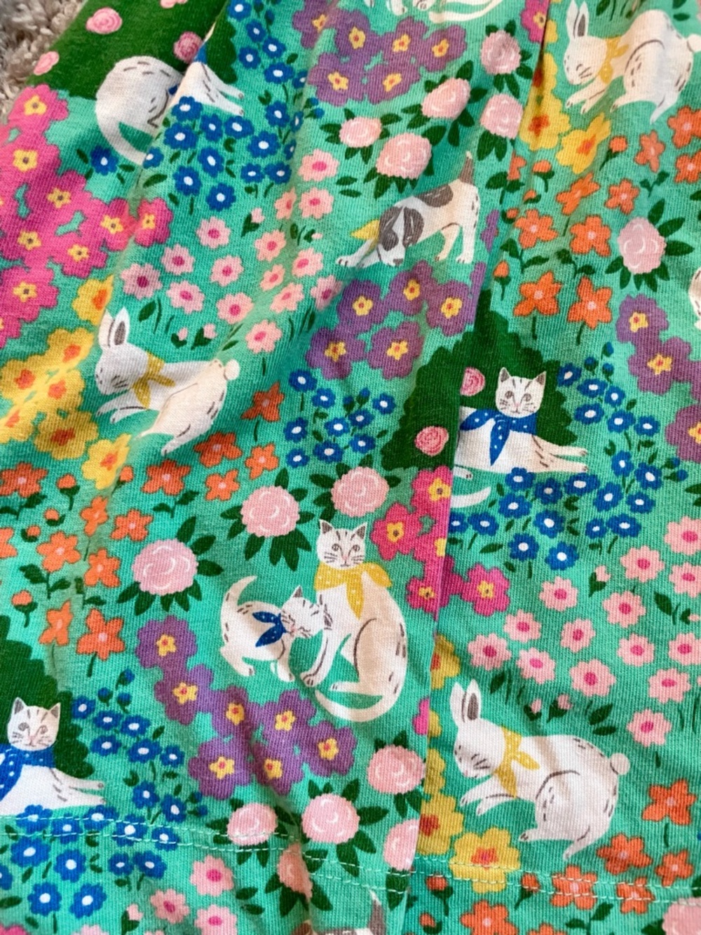 Mini Boden cat, dog, & bunny Spring Garden Dress - Picture 2 of 4